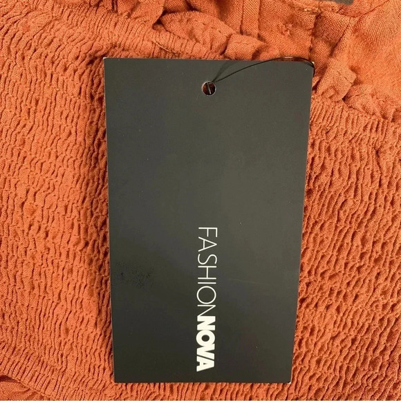 Fashion Nova Heads Up Linen Halter Top Cropped Linen blend Camel Size XL - Picture 11 of 13